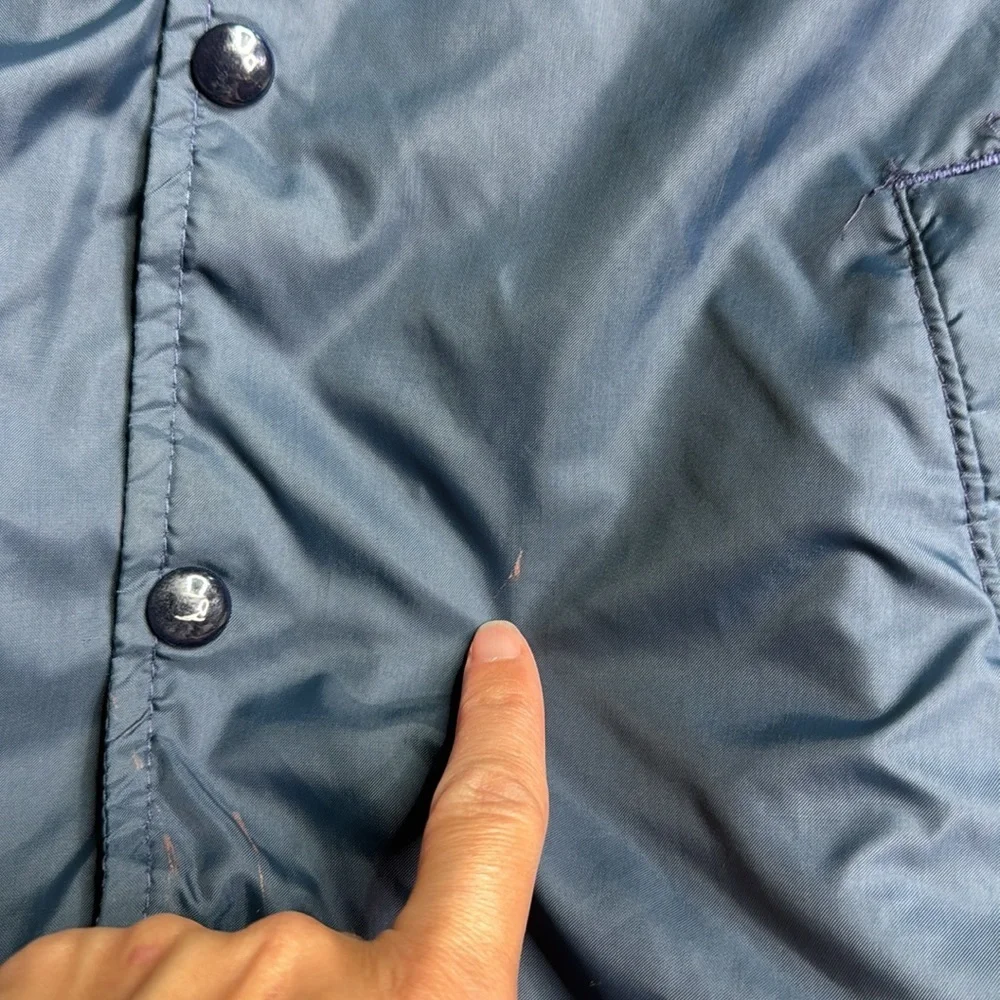 Vintage Champion King's Cove Navy Blue Button Jacket Size Medium 80s